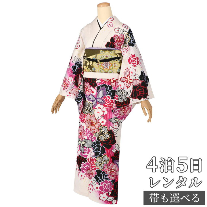薔薇カラフル訪問着 - 訪問着・付け下げ