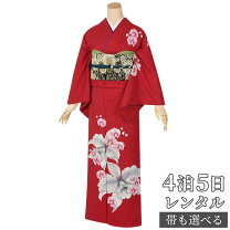 楽天市場】着物 赤 訪問着の通販