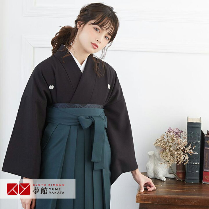 楽天市場 レンタル 袴 レンタル 先生 女 袴セット 教員 職員 先生 Hg9002 宝塚風 黒 色無地 ポリエステル 卒業式 袴 フルセット 女性 はかま ハカマ レンタル 貸衣装 かしいしょう 送料無料 一部地域を除く 京都着物レンタル夢館