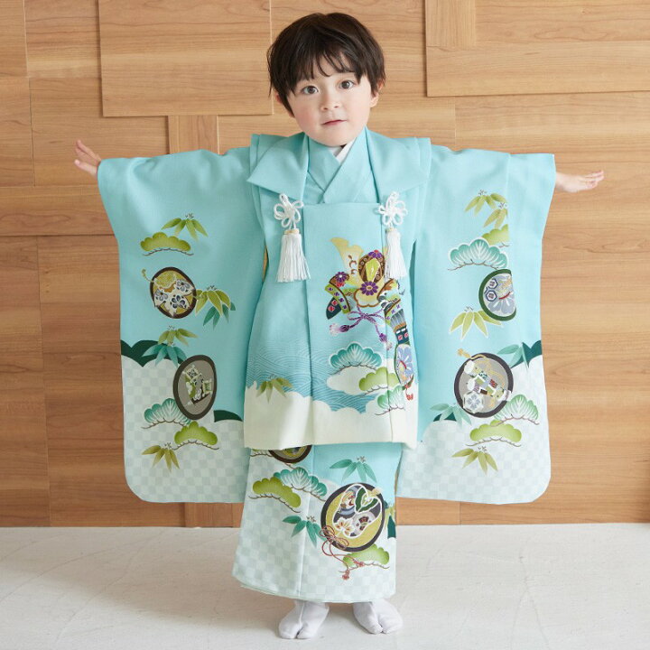 A君の未来は明るいよ❤️ 七五三 5歳 男の子 印象的な明るいカラーに 