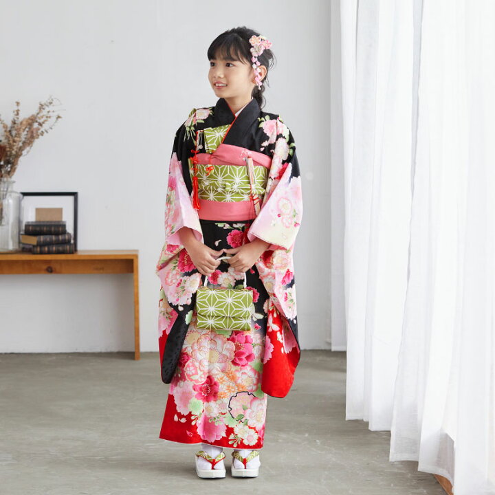 楽天市場】【レンタル】753 七五三 着物 7歳 フルセット 女の子 