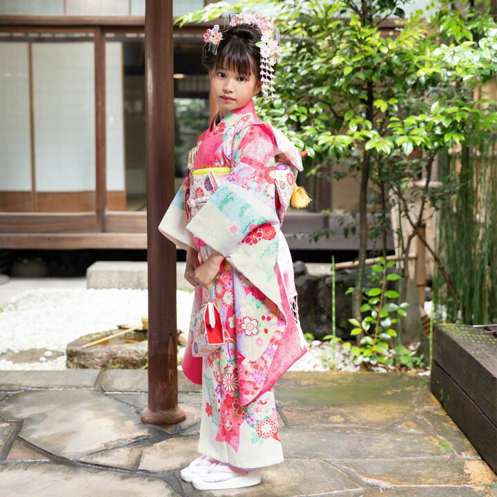 楽天市場】【レンタル】753 七五三 着物 7歳 フルセット 女の子 