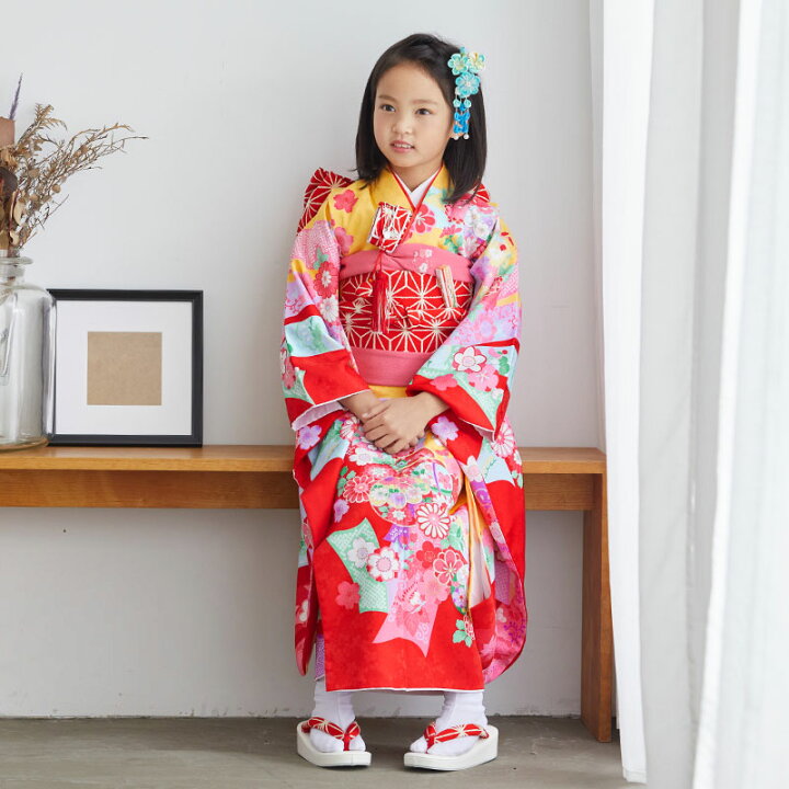 楽天市場】【レンタル】753 七五三 着物 7歳 フルセット 女の子 