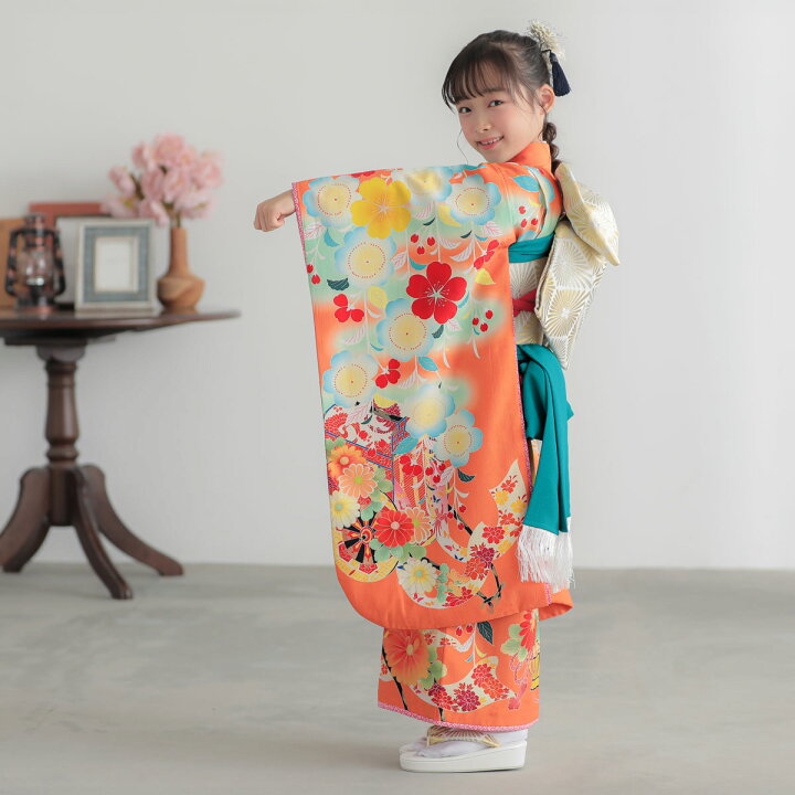 楽天市場】【レンタル】753 七五三 着物 7歳 フルセット 女の子 