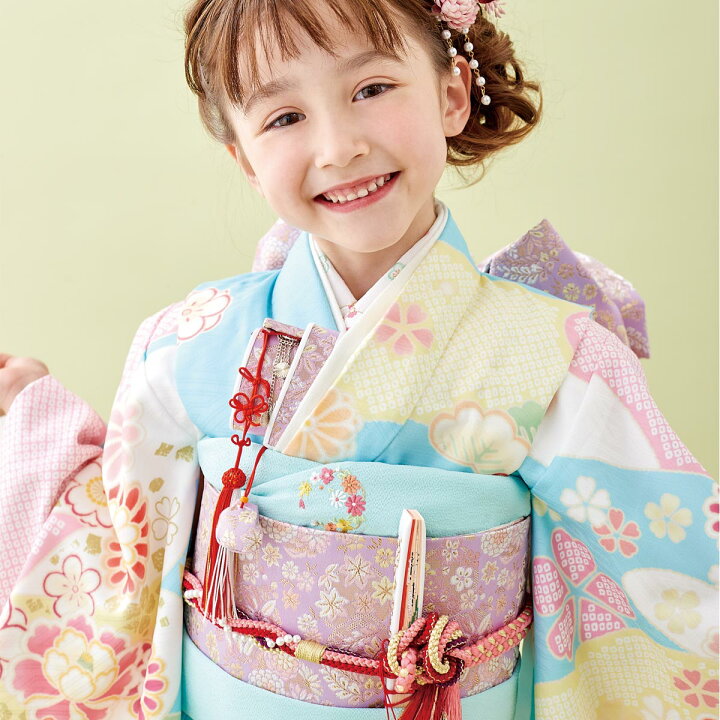 豪華逸品正絹♡七五三 7歳 女の子 セット 一式 ピンク 辻が花風本格 