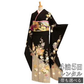 楽天市場 着物 振袖 黒の通販