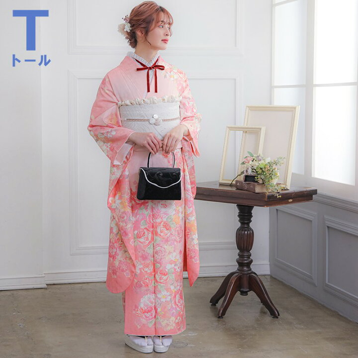 楽天市場】【成人式 振袖 レンタル】RS1491 正絹 ピンク 薔薇尽し LIZ 