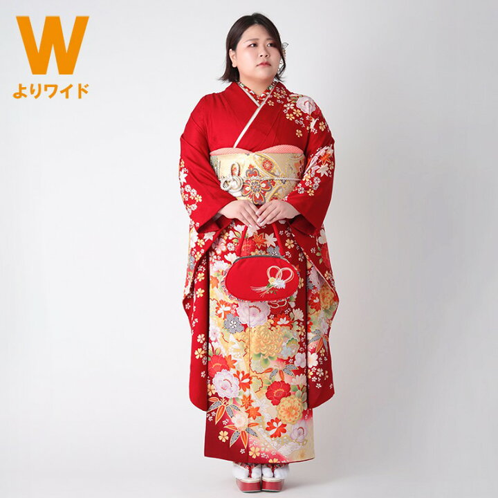 楽天市場】【振袖 レンタル】 結婚式 結納R1803 正絹 赤 熨斗に菊桜 