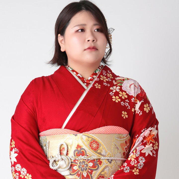 楽天市場】【振袖 レンタル】 結婚式 結納R1803 正絹 赤 熨斗に菊桜 