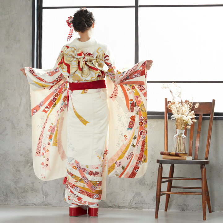 楽天市場】【振袖 レンタル】 結婚式 結納R1946 正絹 白 吉祥熨斗目に 