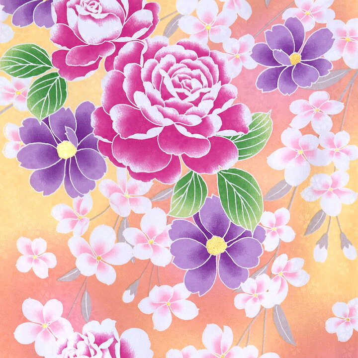 楽天市場】【成人式 振袖 レンタル】RS235黄色 薔薇とマーガレットフル 