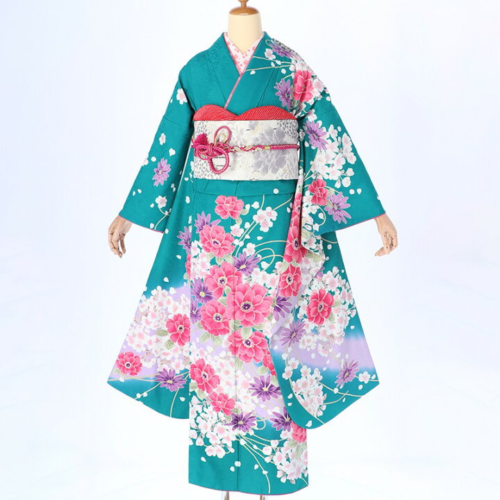 楽天市場】【振袖 レンタル】 結婚式 結納R294エメラルドグリーン 
