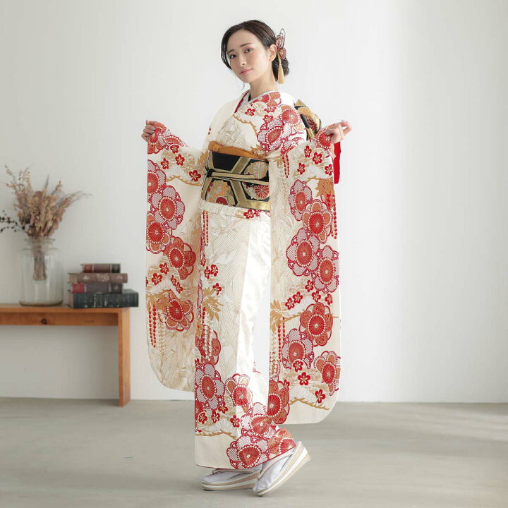 楽天市場】〔成人式 振袖 レンタル〕RS2107 正絹 最高峰絞り染元「滝泰 