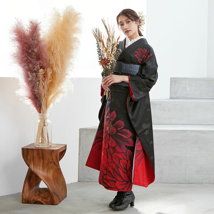 ☆きもの北條☆ 振袖用 花模様 リサイクル 着物 成人式 鋭 結婚式 結納