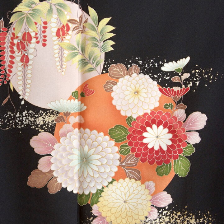 楽天市場】【レンタル】留袖 レンタル 「T056 丸に四季の花（オレンジ 