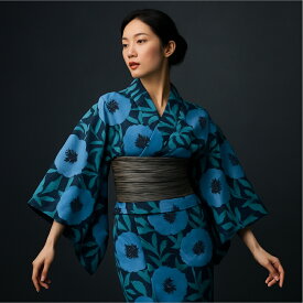 浴衣 しわへこ帯 2点セット 【希望の方はセパレート浴衣に加工できます 】浴衣 セット ゆかた 女性 大人 綿絽 浴衣セット 浴衣と帯　洗える浴衣 仕立て上がり浴衣