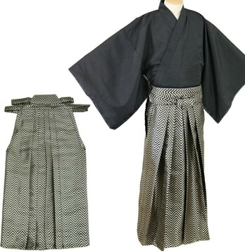 平和屋着物＊夏物 男性 黒紋付き 羽織セット 絽 正絹 逸品 AAAZ4720jd  