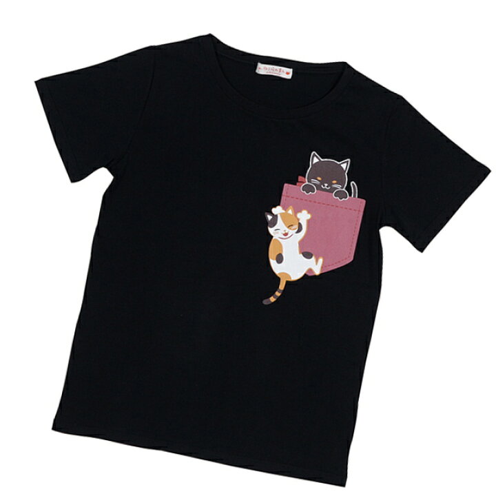 楽天市場 京都 猫柄の可愛いtシャツ 猫柄 可愛い レディース 婦人 女性 猫 ねこ 京都 くろちく 和風 和柄 おしゃれ 半袖tシャツ おもしろ レディース ネコ 綿 シャツ トップス レディース キレイ コットン 柔らかコットン レディース トップス 細見せ 大人可愛い送料無料