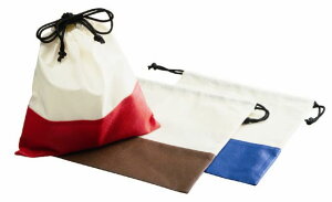 巾着袋 巾着 袋 不織布 袋もの ツートン不織布 巾着 ちょっとした小物入れに 粗品 などにもいい巾着袋 きんちゃく ちょっとした袋 巾着袋 和柄・ひも付きポーチ・化粧ポーチ・小物入れ・バ