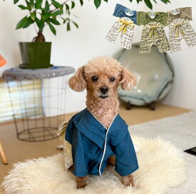 袴　おしゃれ　犬　犬用　かわいい　お正月　アースカラー　ブルー　グリーン　ベージュ　和柄　kimono5298 和服　犬服　韓国ファッション　いぬ　idog&icat 誕生日　プレゼント　クリスマス　ハンドメイド　高品質　呉服屋厳選
