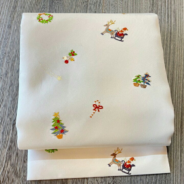 楽天市場】クリスマス 帯 名古屋帯 正絹 京都 西陣 名古屋帯 仕立 