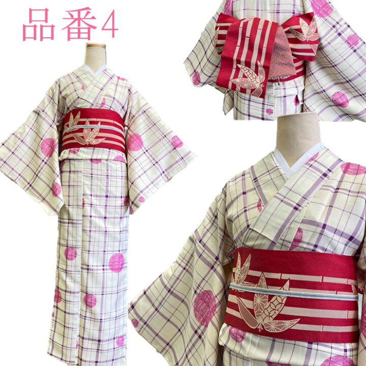 楽天市場】着物3点セット 【洗える着物 作り帯 三分紐】 初心者 