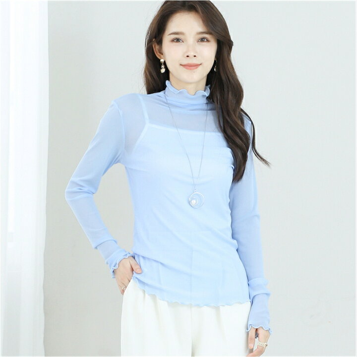 楽天市場】トップス【M〜L】メロウシアーハイネックトップス（C31-385B  