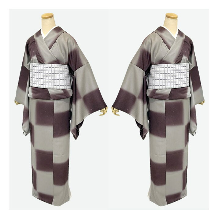 楽天市場】小紋 正絹 未仕立て 新品 市松 絹 小紋 きもの 逸品 正絹 