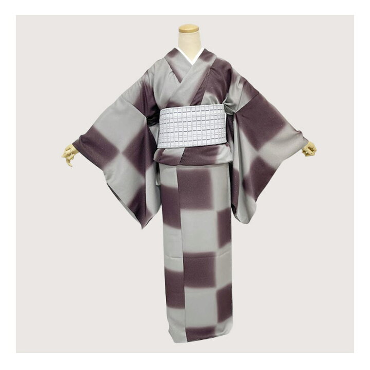 楽天市場】小紋 正絹 未仕立て 新品 市松 絹 小紋 きもの 逸品 正絹 