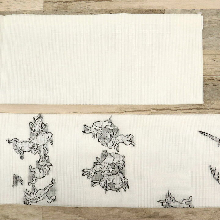 楽天市場】新品 夏『絽』 名古屋帯 『鳥獣人物戯画』 カジュアル 白黒 