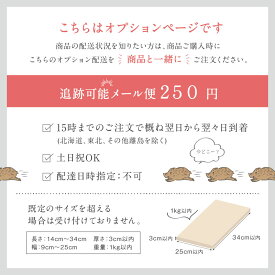 【オプション配送】追跡可能メール便(有料)250円