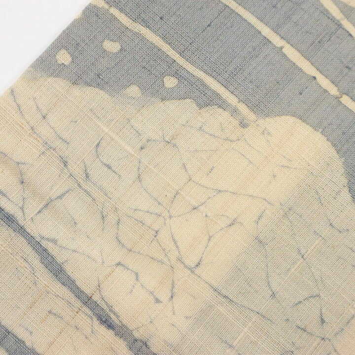 楽天市場】【中古】ぜんまい紬 訪問着 『鳥獣人物戯画』 外出着 藍墨 