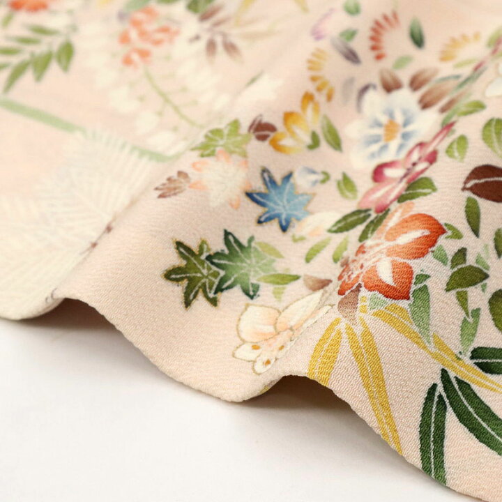 楽天市場】【中古】長尺 訪問着 京友禅『石勘』四季花吉祥文  