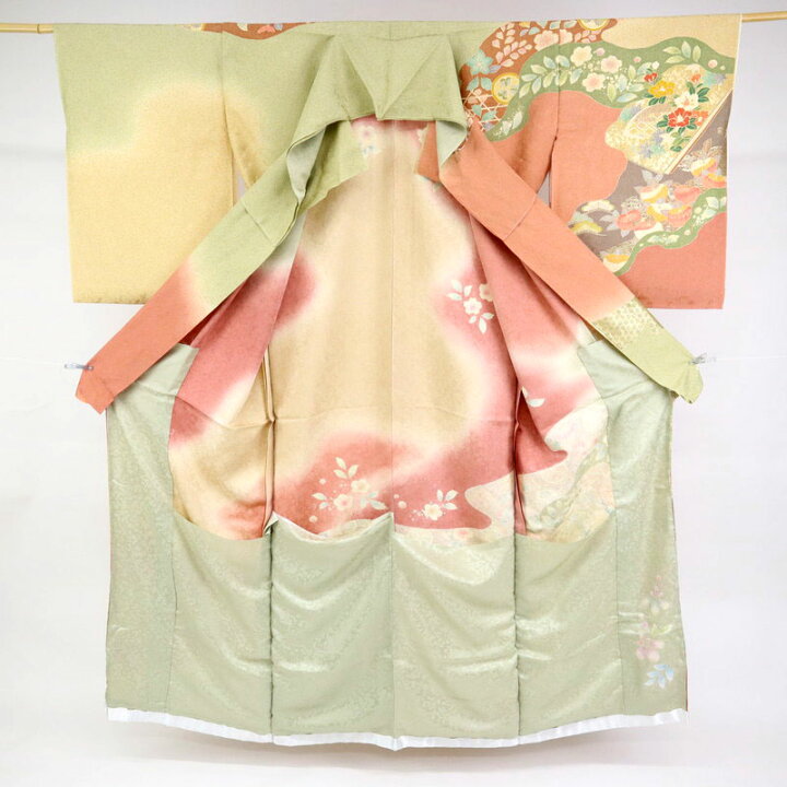 楽天市場】仮絵羽 訪問着 雲取り 古典花々に辻が花 フォーマル 略礼装 