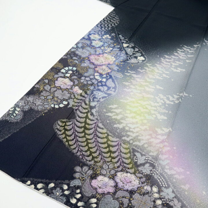 楽天市場】極上逸品『吉野一廉』神秘の辻が花訪問着/黒/落款有/袷正絹 