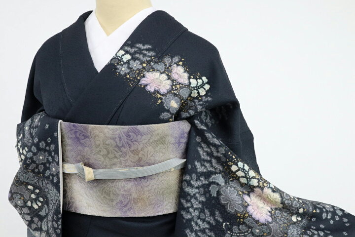 楽天市場】極上逸品『吉野一廉』神秘の辻が花訪問着/黒/落款有/袷正絹 