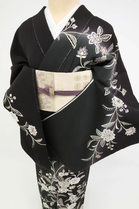 楽天市場】【中古】訪問着 極上刺繍 麗しの花唐草模様 長尺 フォーマル 