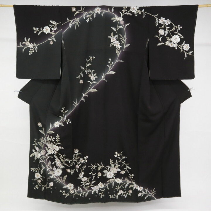 楽天市場】【中古】訪問着 極上刺繍 麗しの花唐草模様 長尺 フォーマル 