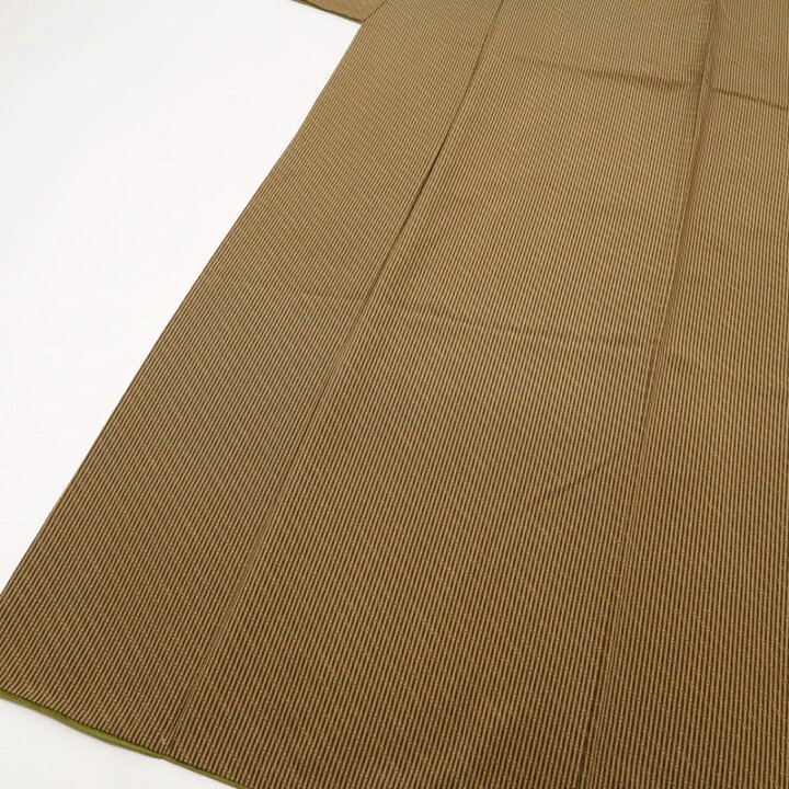 楽天市場】【中古】長尺 小紋 縞 竹模様 薄茶色 カジュアル 身丈165m 