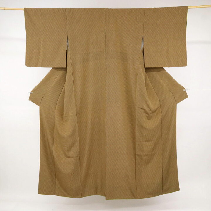 楽天市場】【中古】長尺 小紋 縞 竹模様 薄茶色 カジュアル 身丈165m 