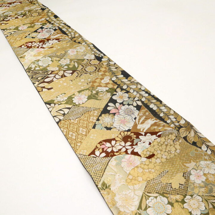 楽天市場】【中古】袋帯 網代道長取り辻が花波兎立涌 六通柄 