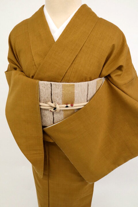 男着物 身丈90.5cm 裄丈70cm M 羽織 本場結城紬 奥順 証紙 網代 