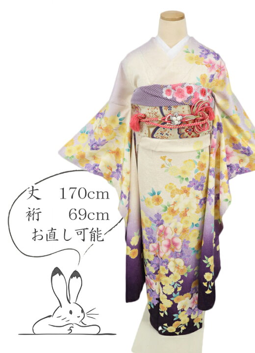 楽天市場】【中古】美品 振袖 豪華花模様 咲き誇る蘭 フォーマル 礼