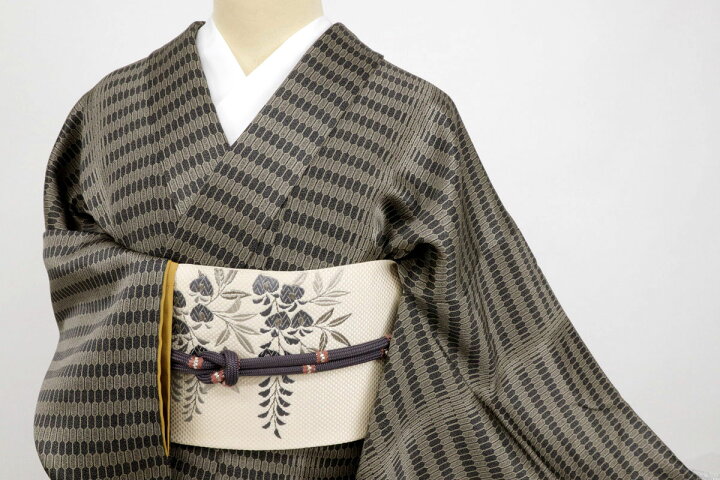 楽天市場】【中古】小紋 袷着物 細やか亀甲繋ぎのグラデーションライン  