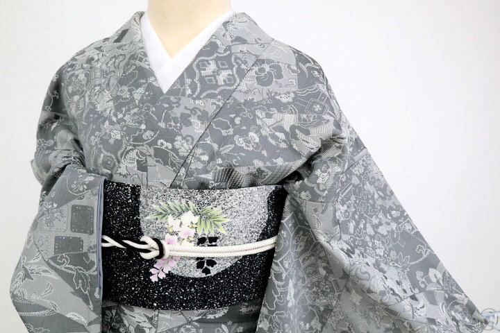楽天市場】【中古】特選お召『斎藤三才』小紋柄寄せ模様 小紋 