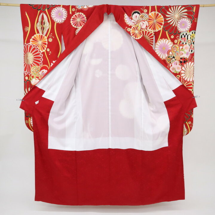楽天市場】【楽天スーパーSALE対象】【中古】振袖 長尺 着物 菊に桜 立 