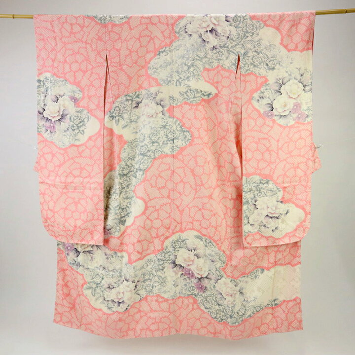 楽天市場】【楽天スーパーSALE対象】【中古】長尺振袖 絞りに大輪の  