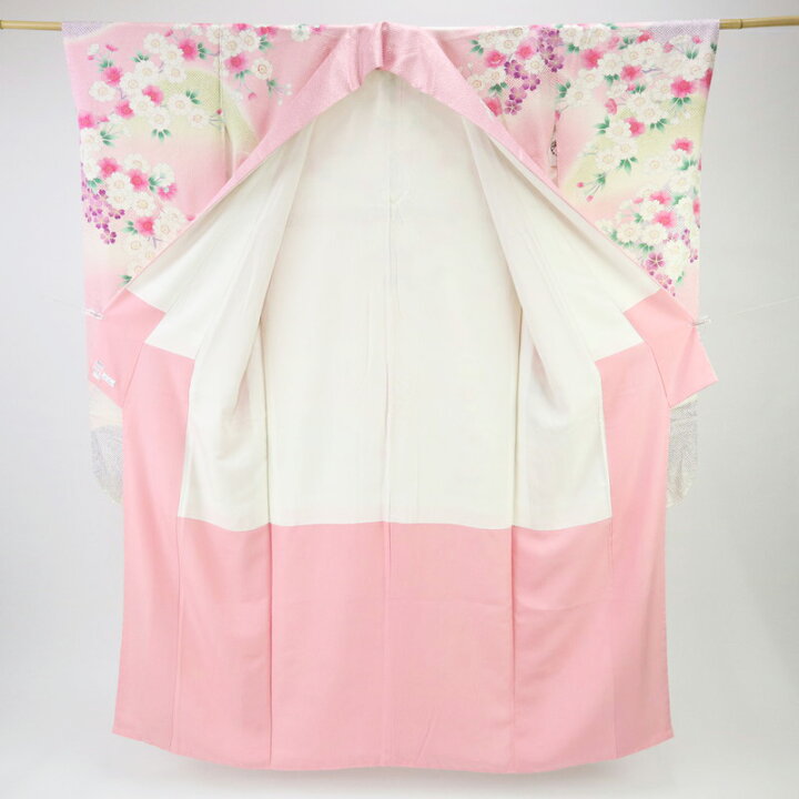 楽天市場】楽天スーパーSALE【中古】長尺 特選振袖 桜の花々模様 