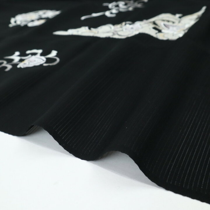 楽天市場】仮絵羽 付下げ『夏着物 絽』豪華刺繍 花唐草模様 セミ  
