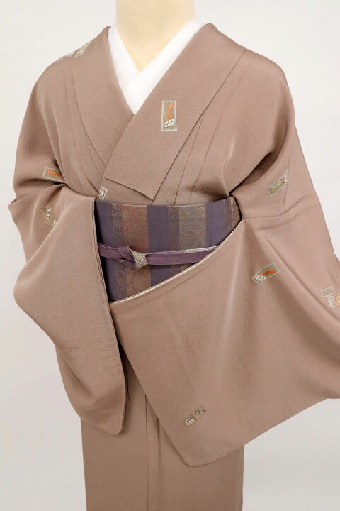 楽天市場】【中古】小紋 長尺 刺繍 短冊模様 都をどり シンプル  